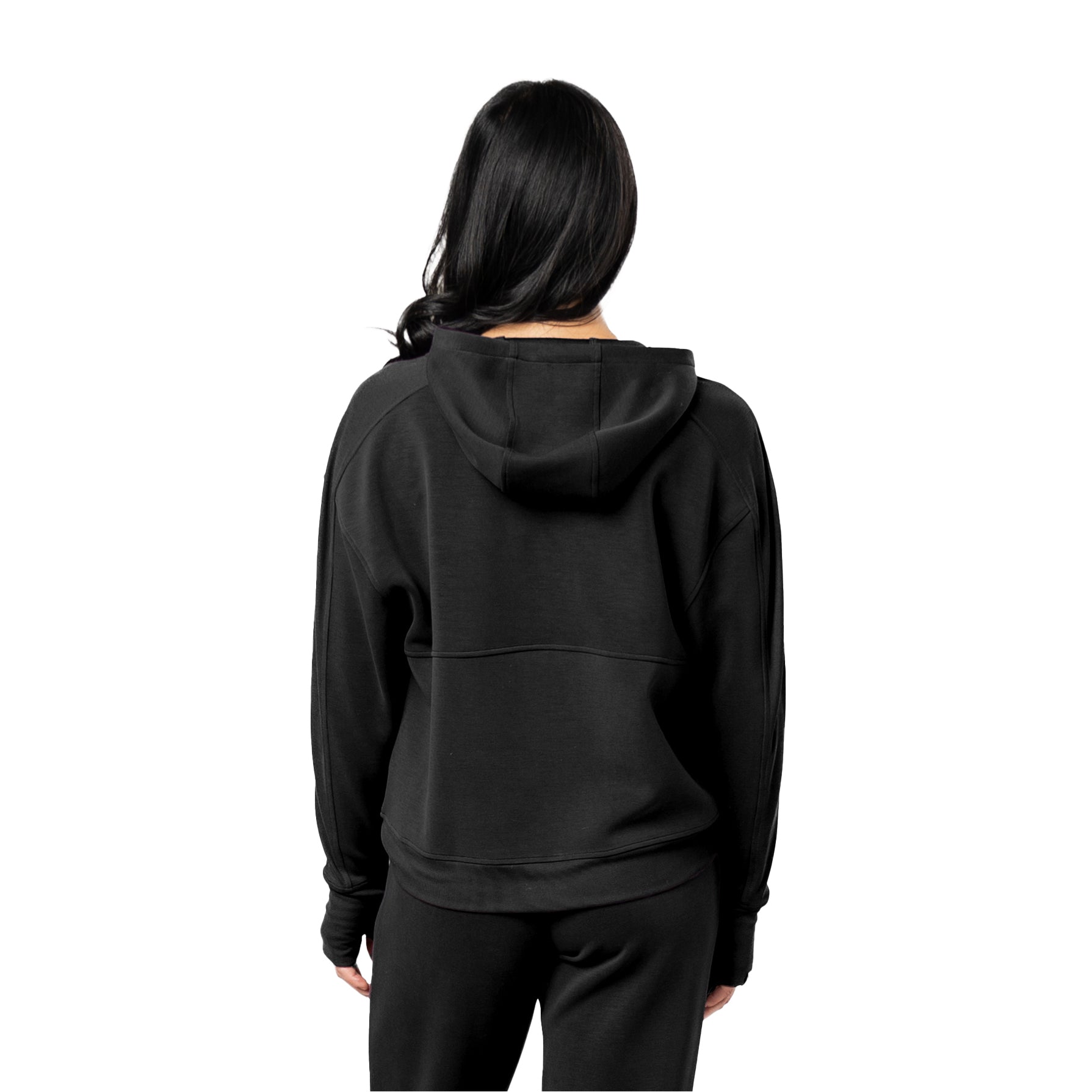 【新品未使用品】CRONOS WOMEN COMFORT ZIP HOODIE CRONOS WOMEN HEART LOGO SHORT HOODIE【BLACK】