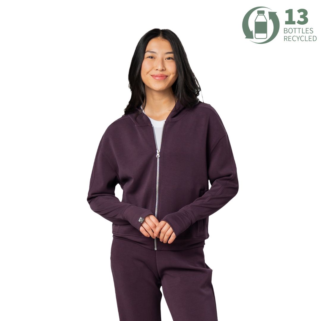 Women's Comfort Zone Super Soft Modal Blend Full Zip Hoodie
