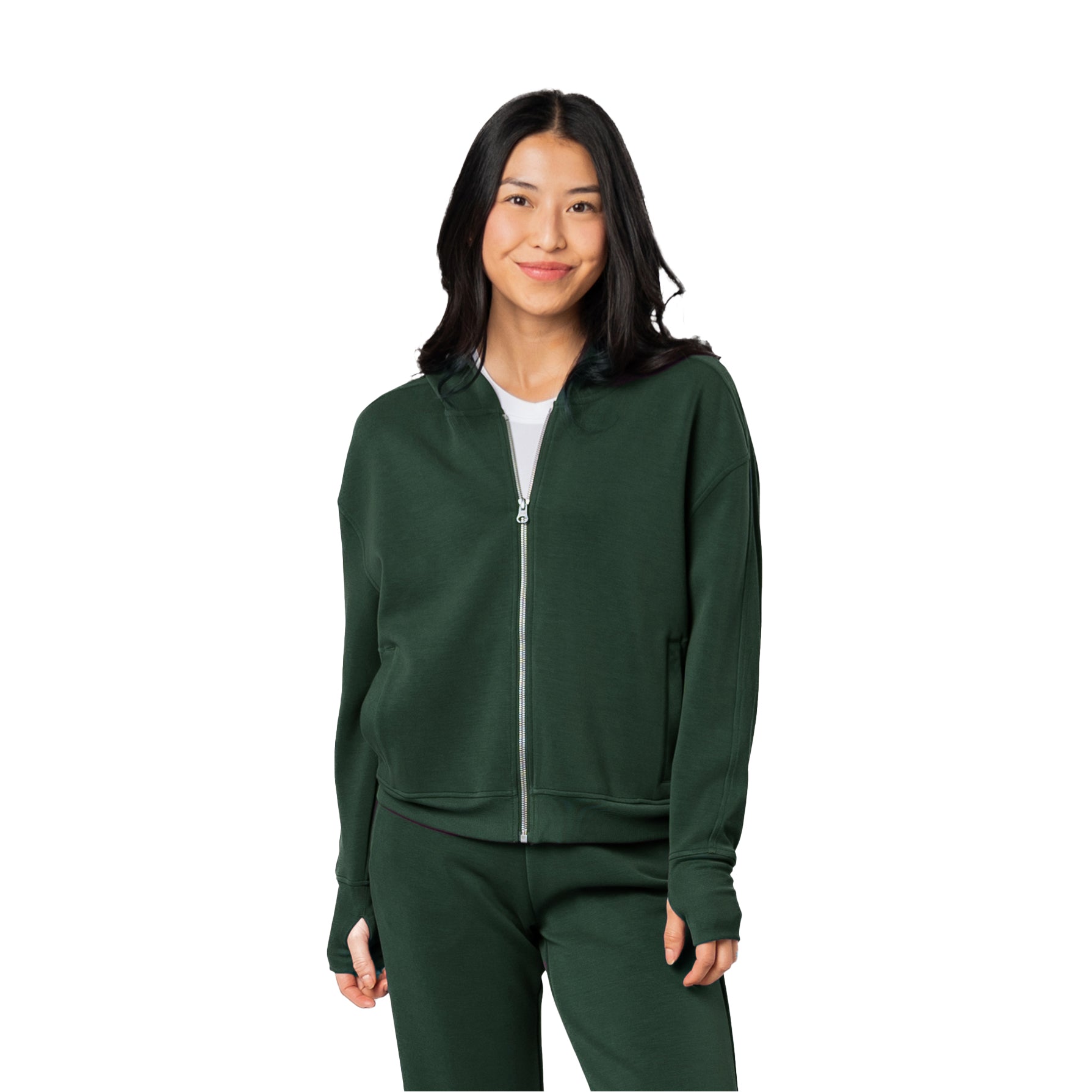 Women's Comfort Zone Super Soft Modal Blend Full Zip Hoodie