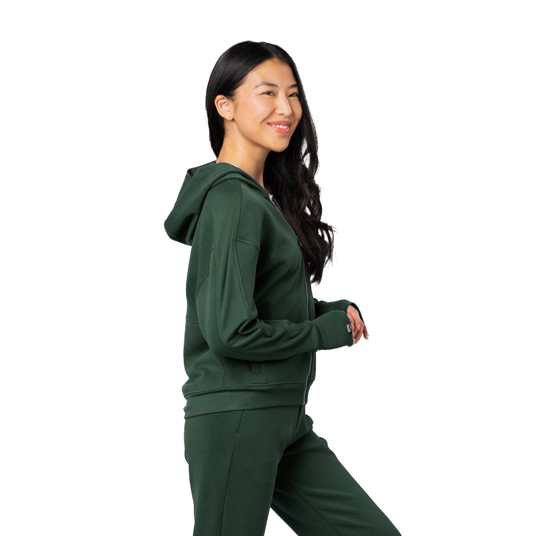 Women's Comfort Zone Super Soft Modal Blend Full Zip Hoodie