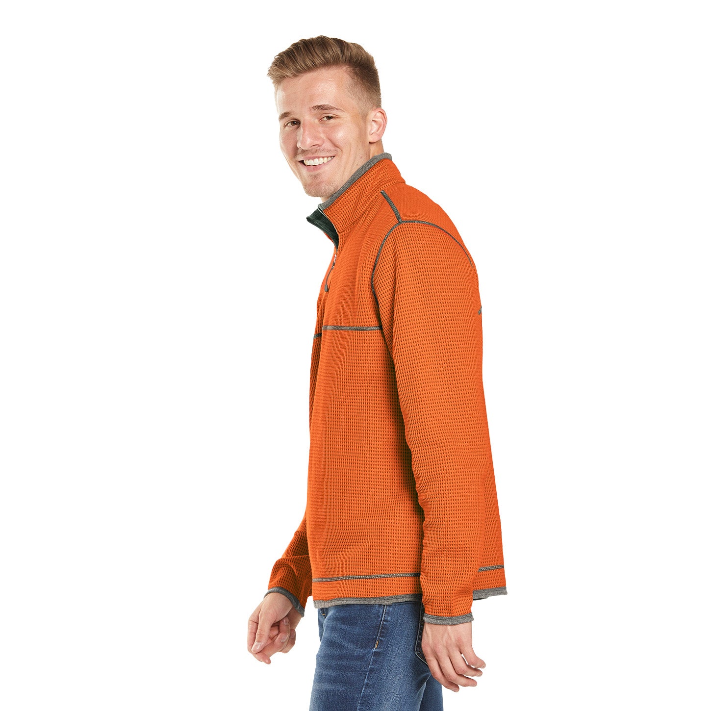 Men's Maverick Waffle Knit Quarter Zip – Storm Creek Distributor Site