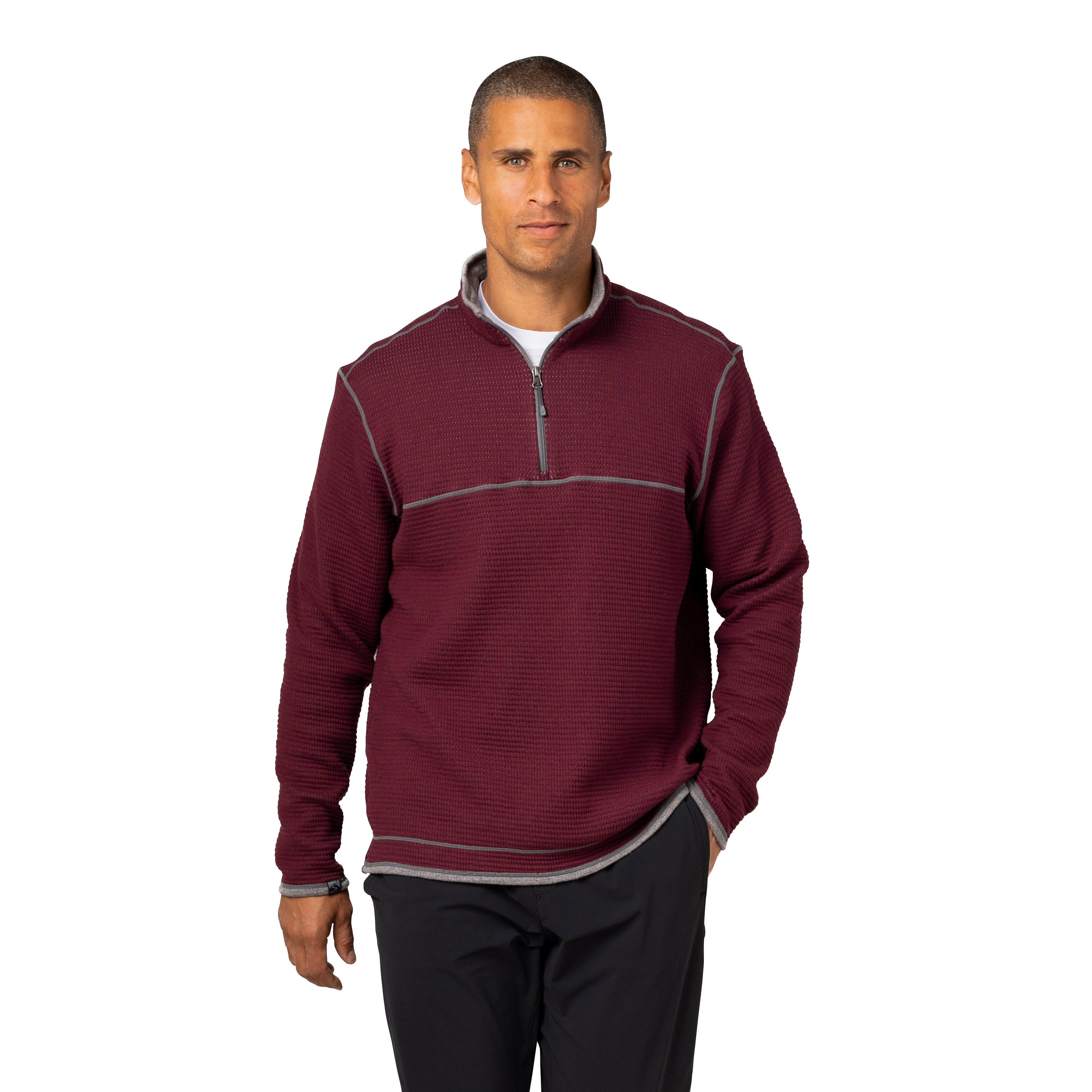 Men's Maverick Waffle Knit Quarter Zip – Storm Creek Distributor Site