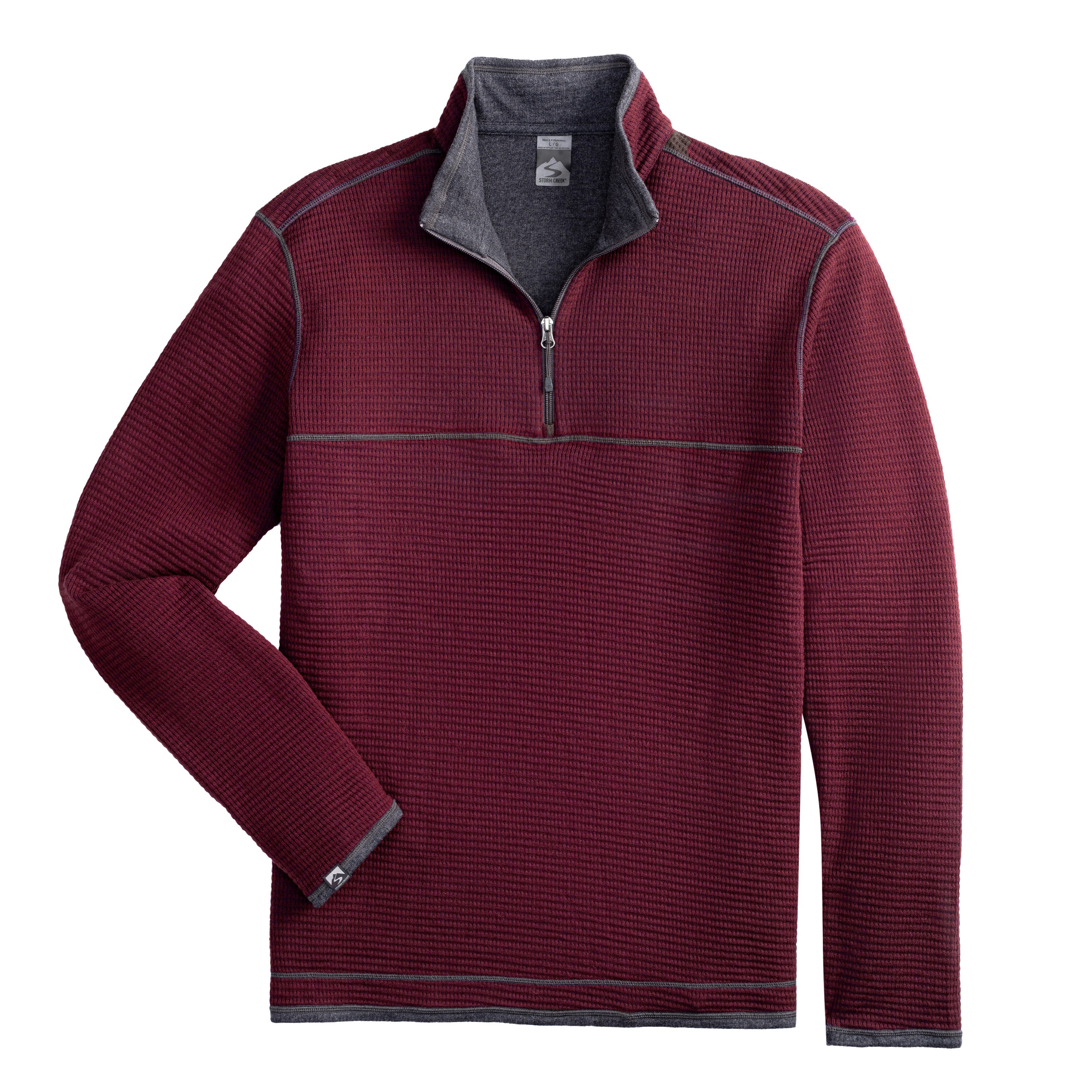 Men's Maverick Waffle Knit Quarter Zip – Storm Creek Distributor Site
