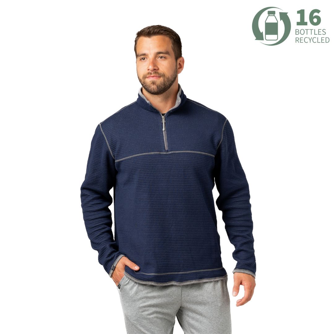 Men's Maverick Waffle Knit Quarter Zip – Storm Creek Distributor Site