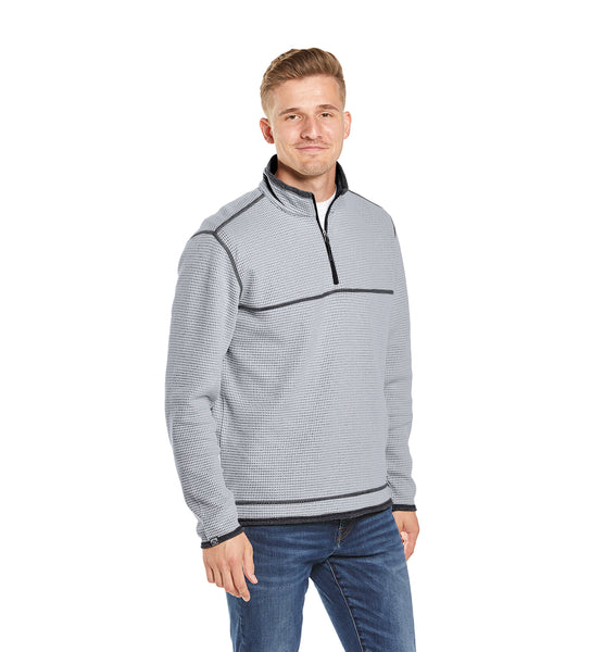 Men's Maverick Waffle Knit Quarter Zip - SALE