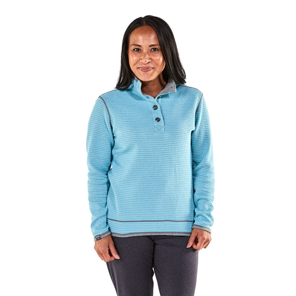 Women's Maverick Waffle Knit Button Up - SALE