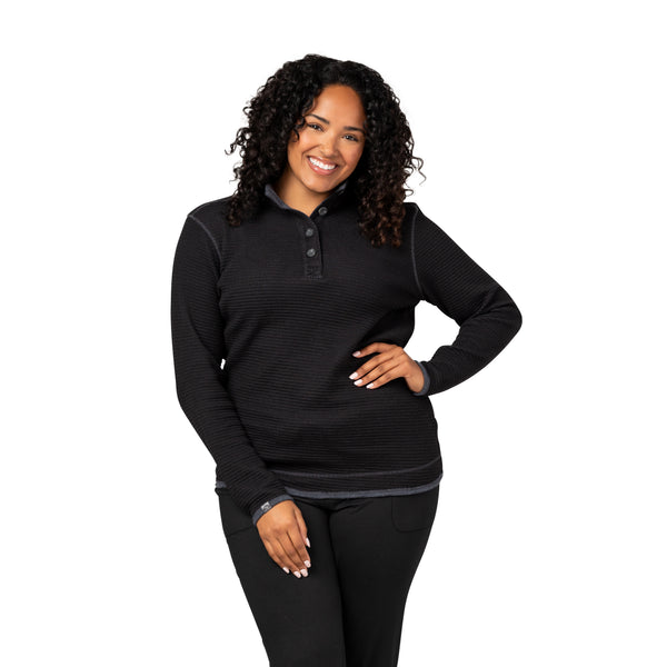 Women's Maverick Waffle Knit Button Up