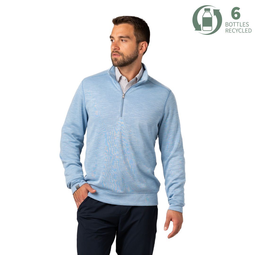 Men's Shoreliner Cotton/Bamboo Blend Quarter Zip – Storm Creek