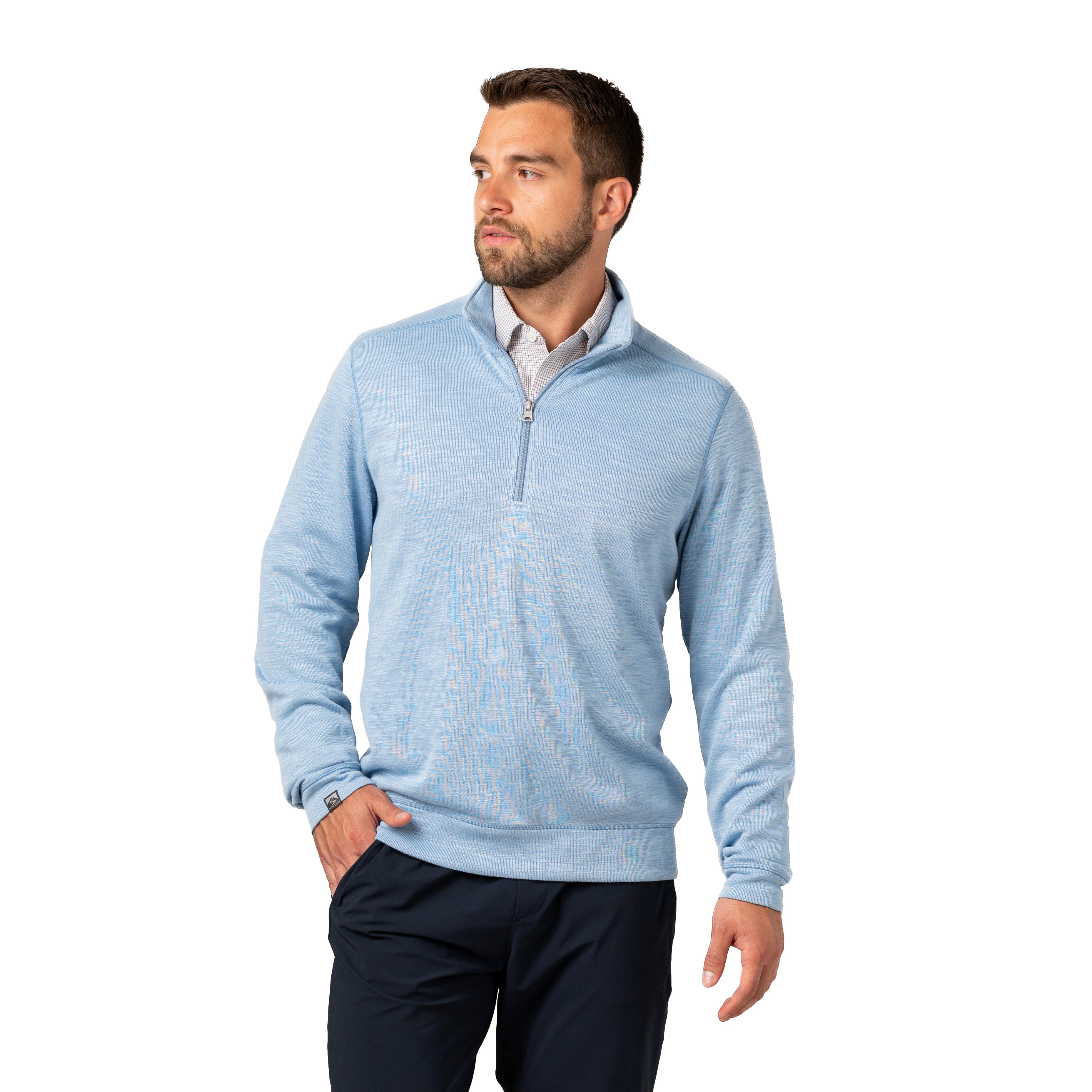Men's Shoreliner Cotton/Bamboo Blend Quarter Zip – Storm Creek