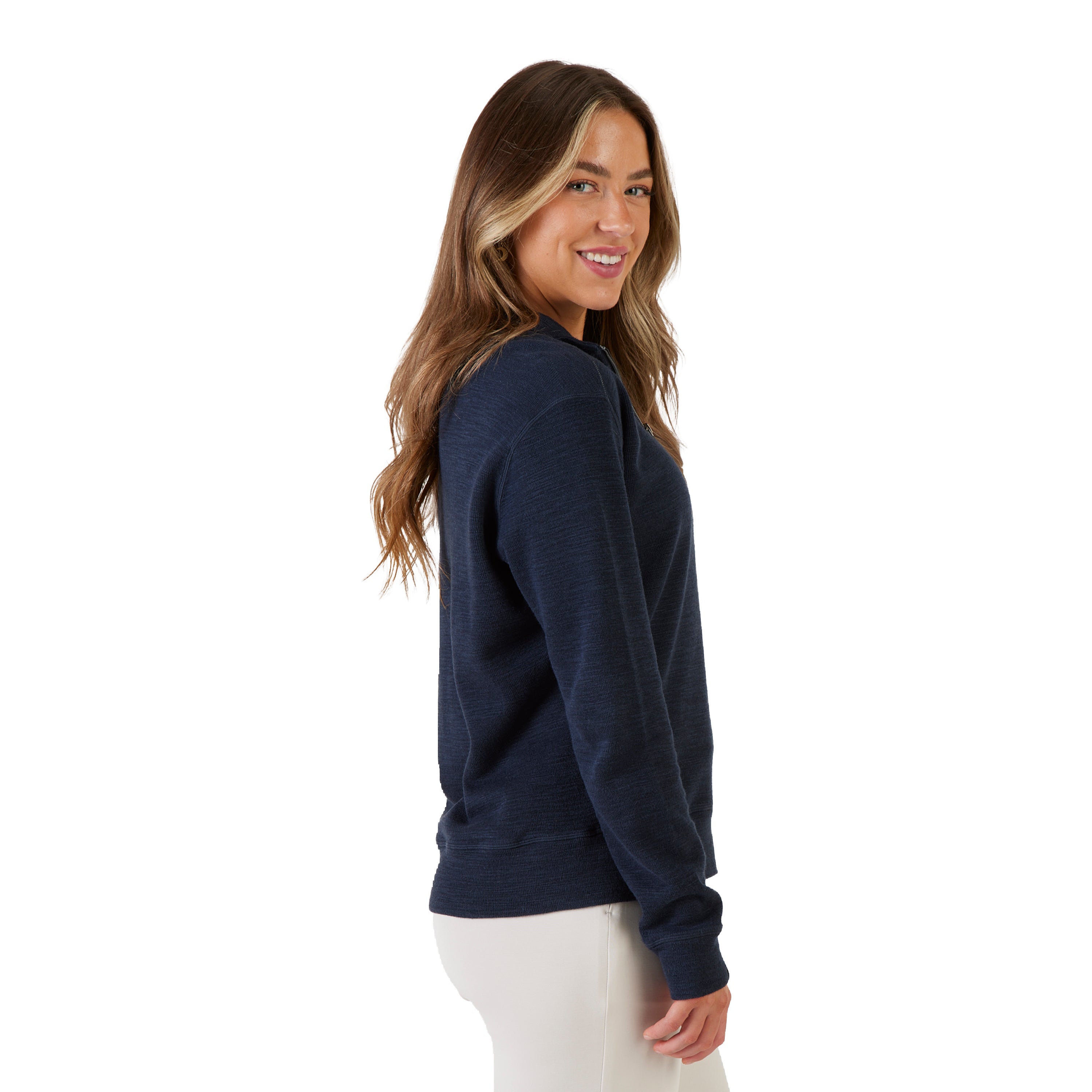 Women's Shoreliner Cotton/Bamboo Blend Quarter Zip – Storm