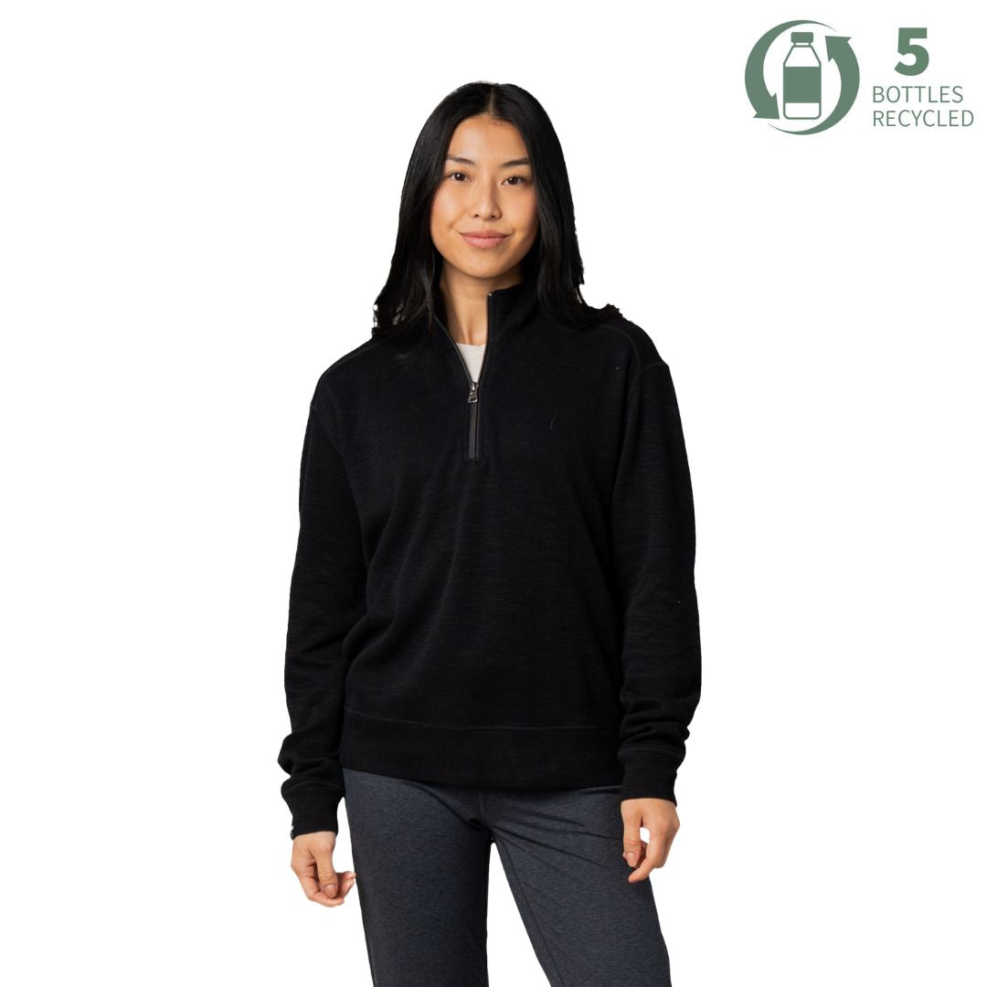りー Women's Shoreliner Cotton/Bamboo Blend Quarter Zip – Storm Creek