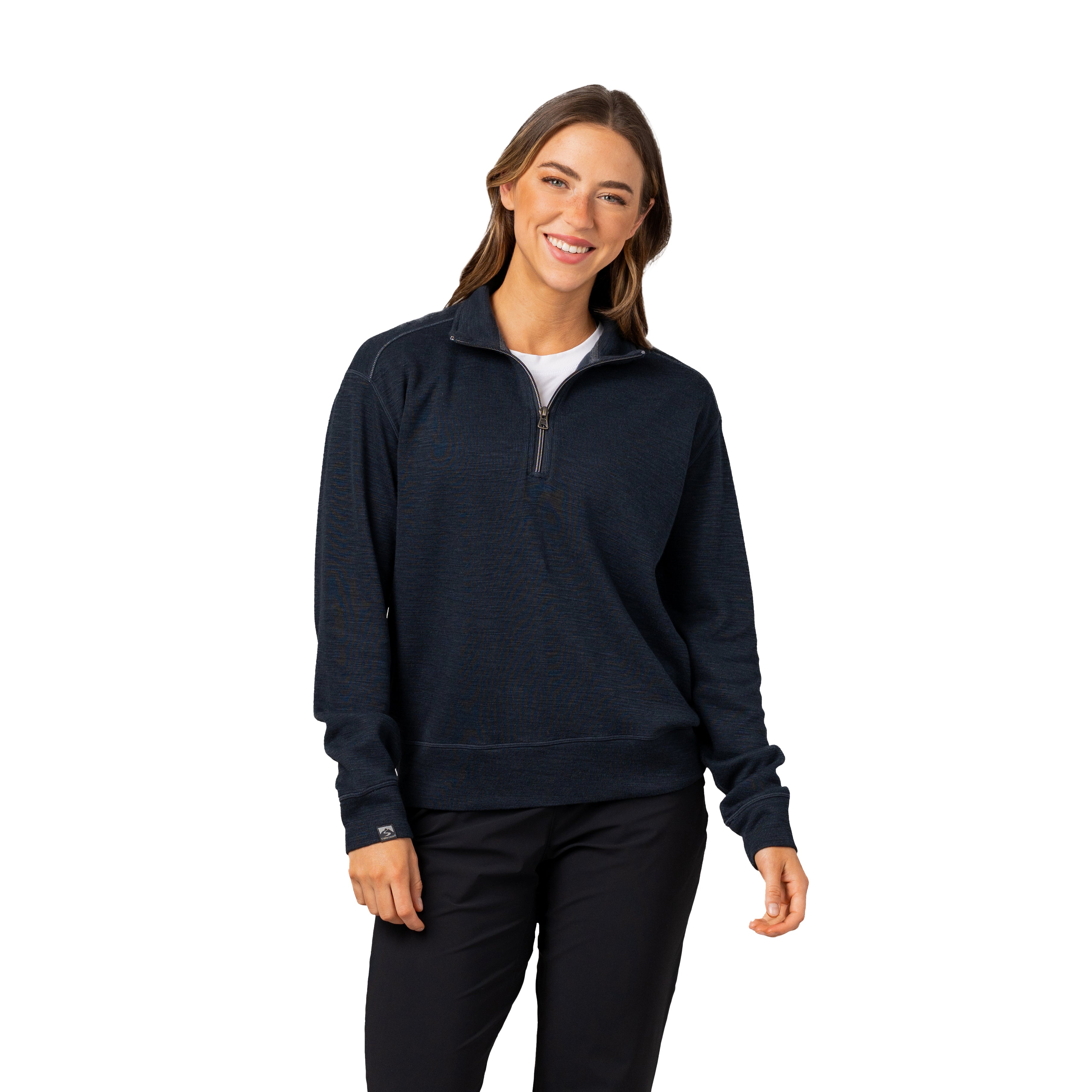 Women's Shoreliner Cotton/Bamboo Blend Quarter Zip – Storm Creek