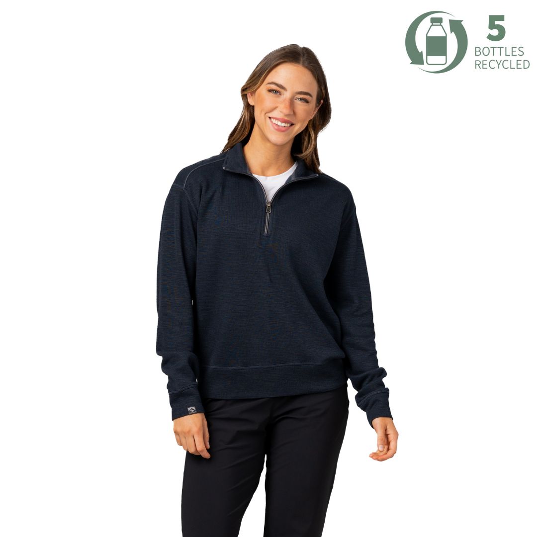 Women's Shoreliner Cotton/Bamboo Blend Quarter Zip – Storm Creek
