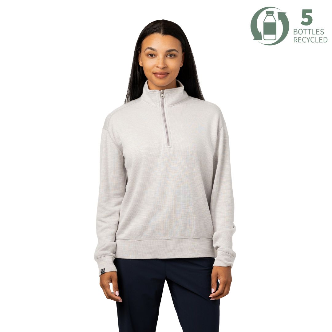 Women's Shoreliner Cotton/Bamboo Blend Quarter Zip – Storm Creek