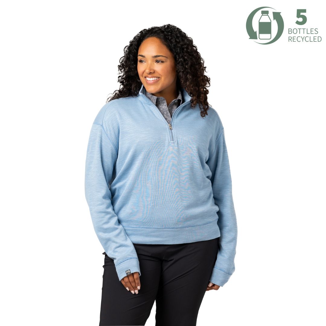 Women's Shoreliner Cotton/Bamboo Blend Quarter Zip – Storm
