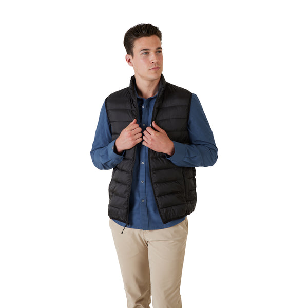 Men's Pacific Puffer 100 GSM Insulated Faux Down Packable Quilted Vest