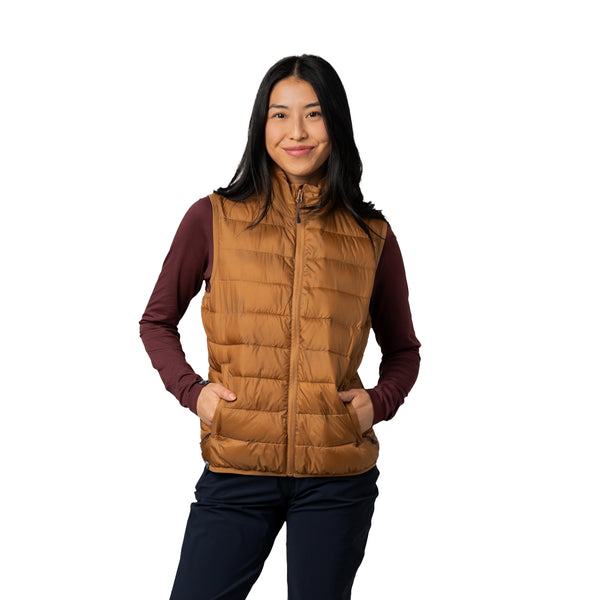 Women's Pacific Puffer 100 GSM Insulated Faux Down Packable Quilted Vest - SALE