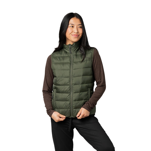 Women's Pacific Puffer 100 GSM Insulated Faux Down Packable Quilted Vest