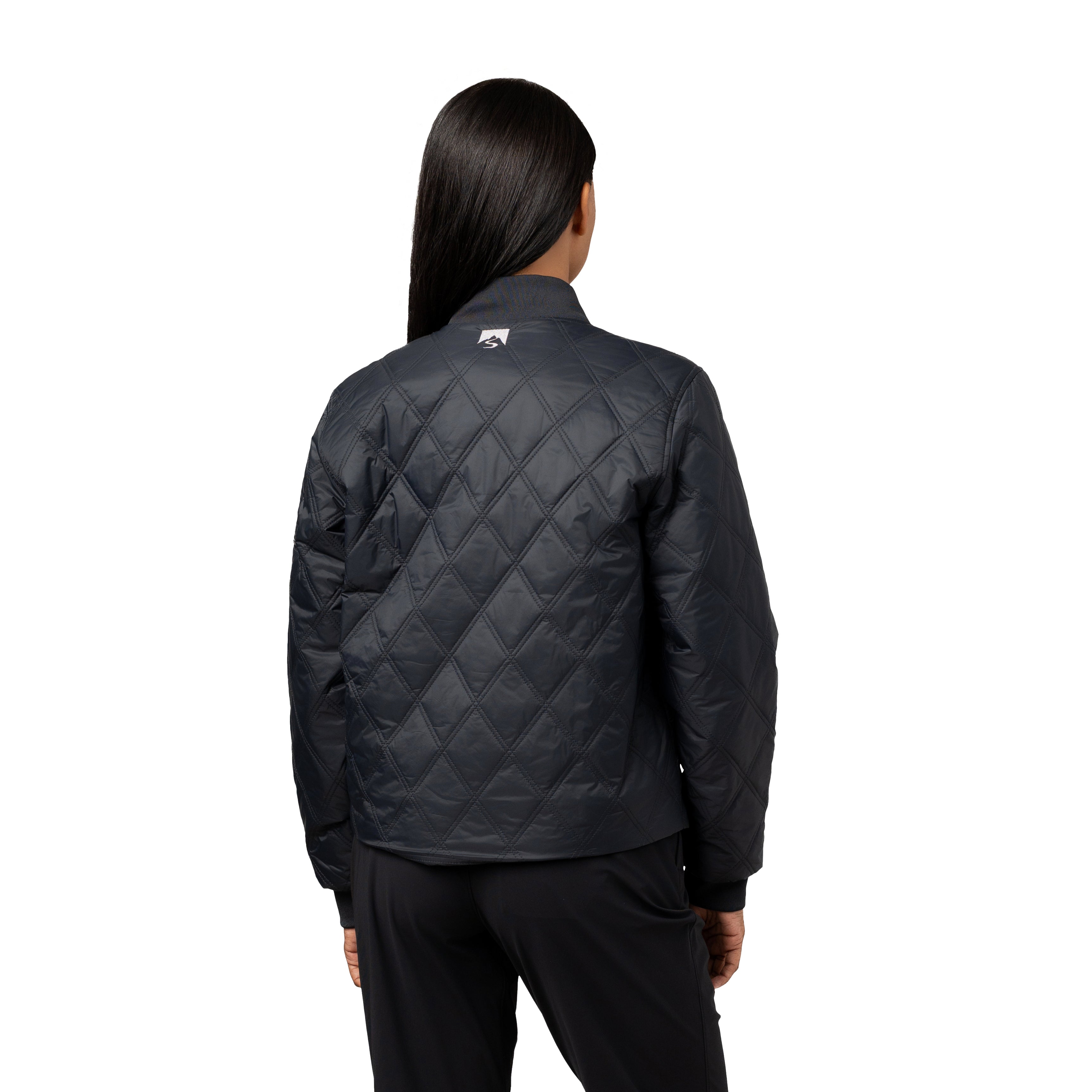 Women's Altitude 120 GSM Insulated Quilted Bomber Jacket – Storm