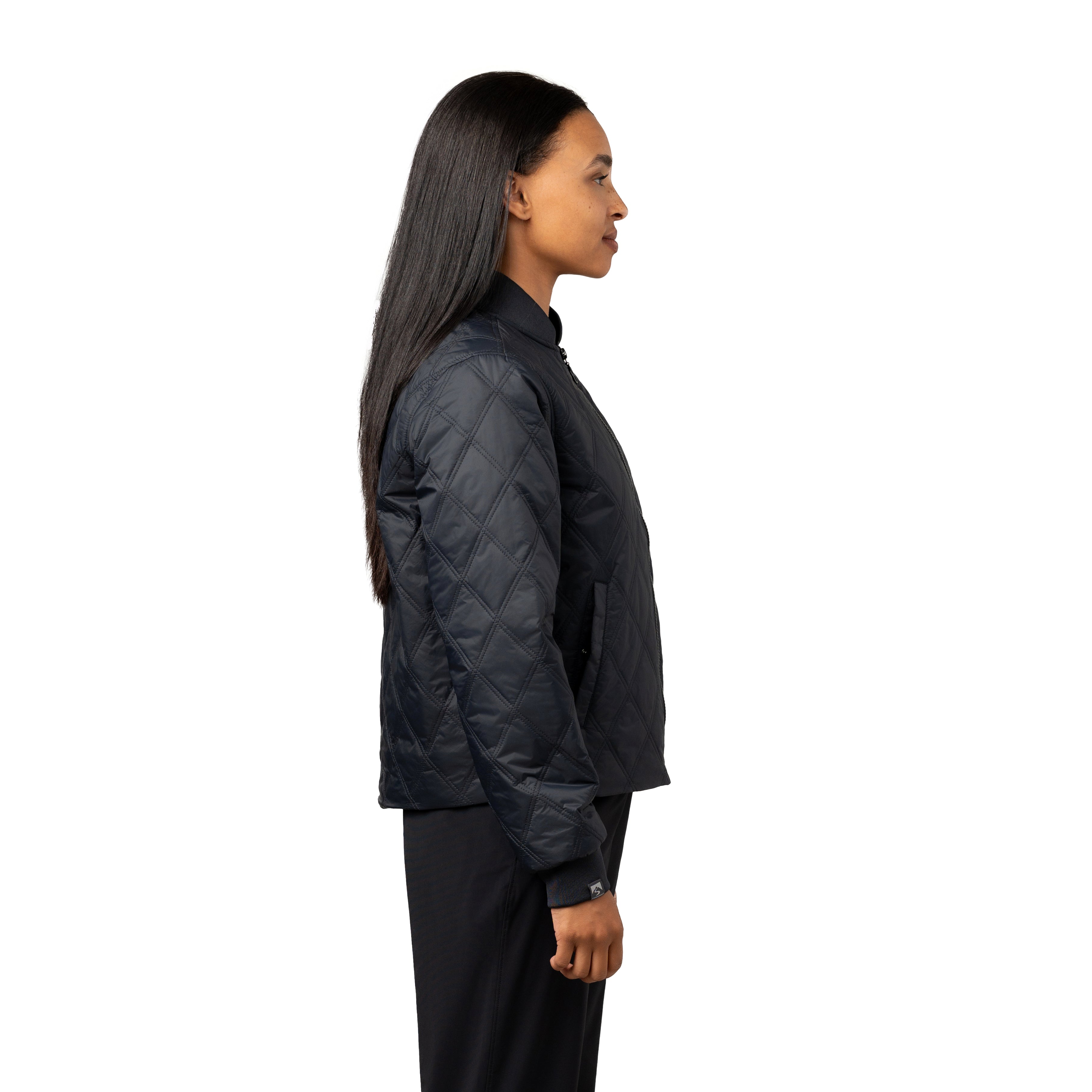 Women's Altitude 120 GSM Insulated Quilted Bomber Jacket – Storm