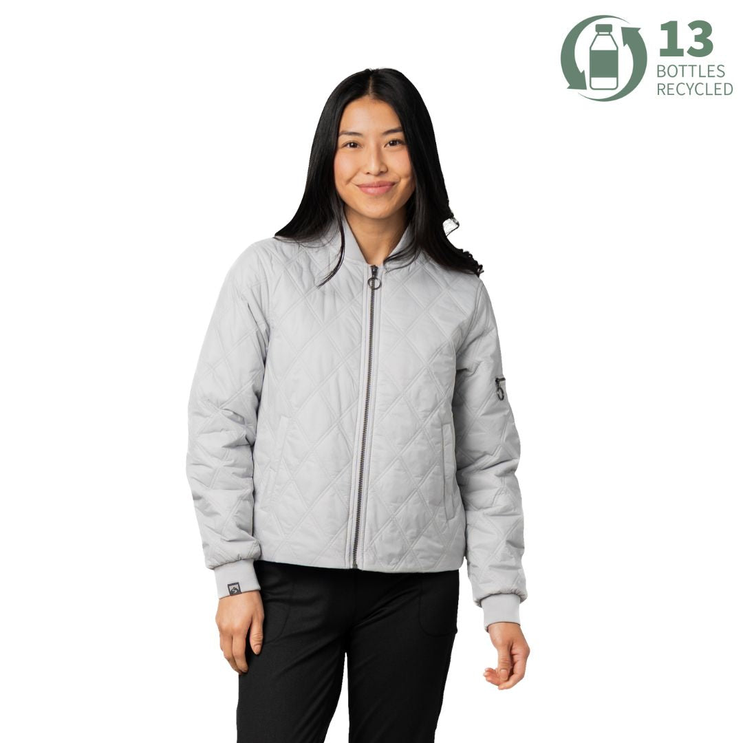 Women's Altitude 120 GSM Insulated Quilted Bomber Jacket – Storm