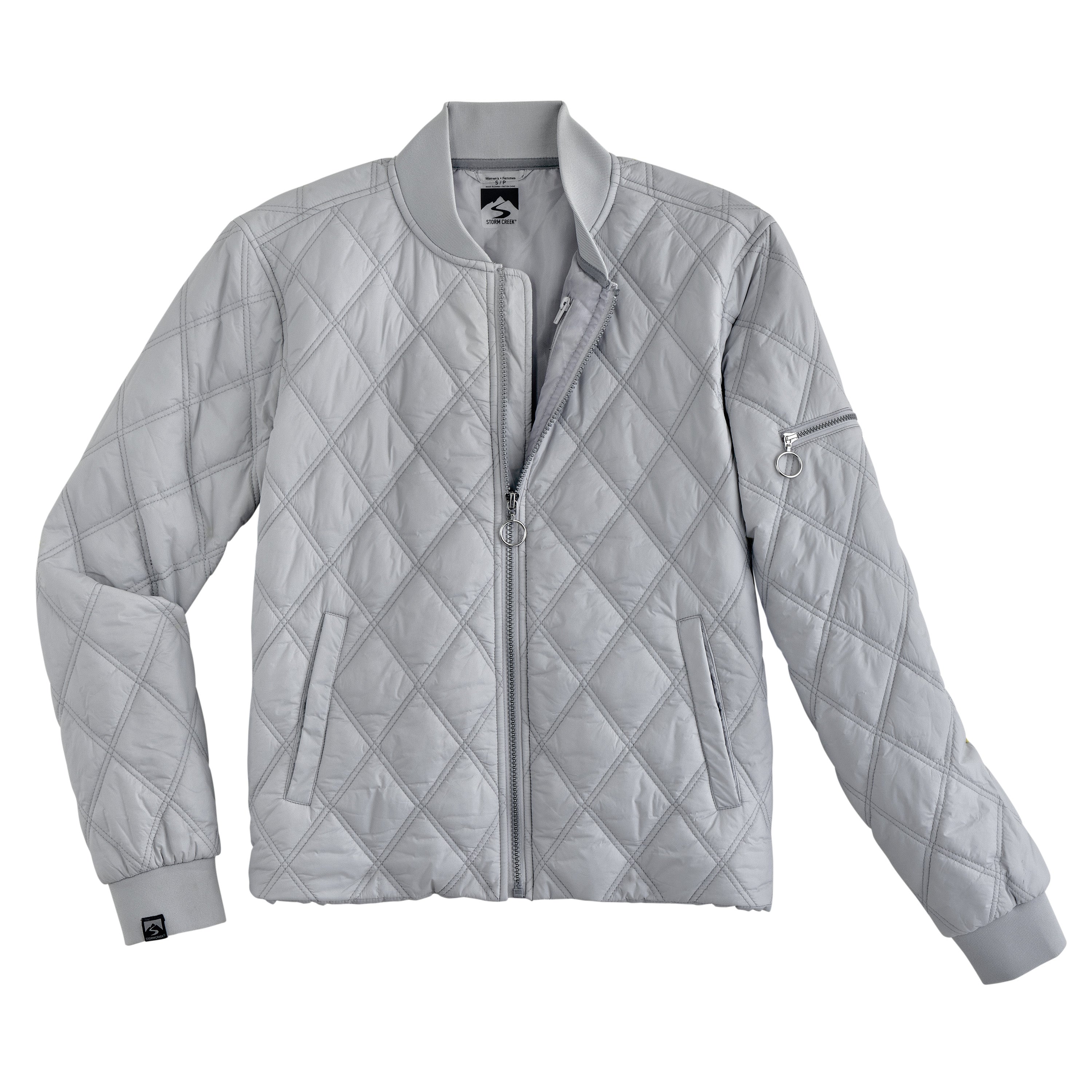 Women's Altitude 120 GSM Insulated Quilted Bomber Jacket – Storm