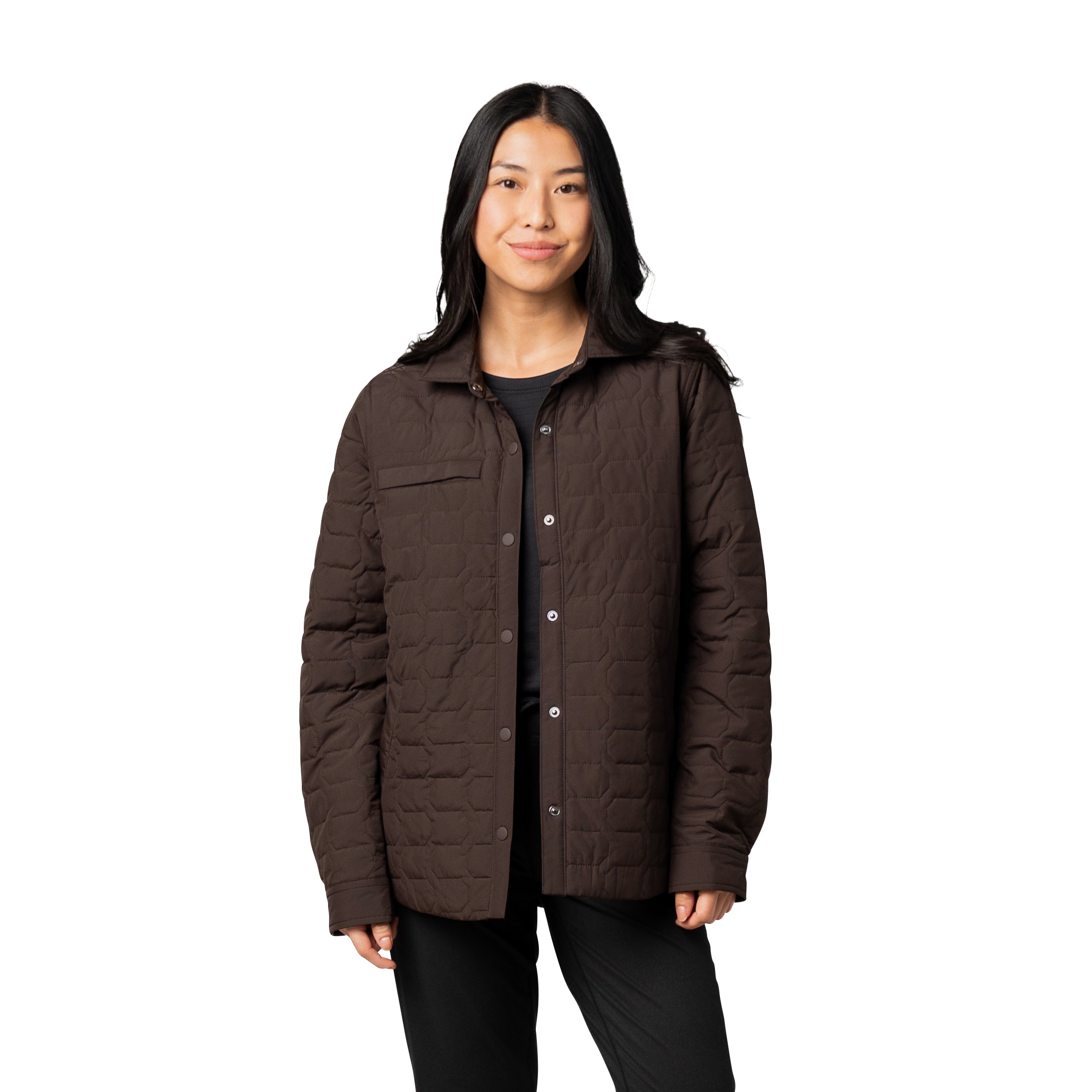 Women's Artisan 100 GSM Insulated Quilted Shirt Jacket – Storm