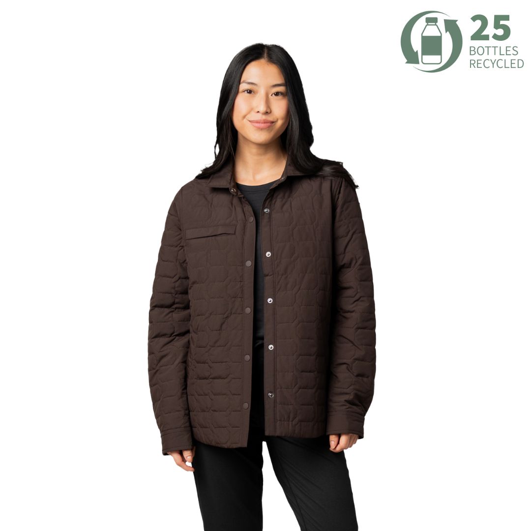 Women's Artisan 100 GSM Insulated Quilted Shirt Jacket – Storm