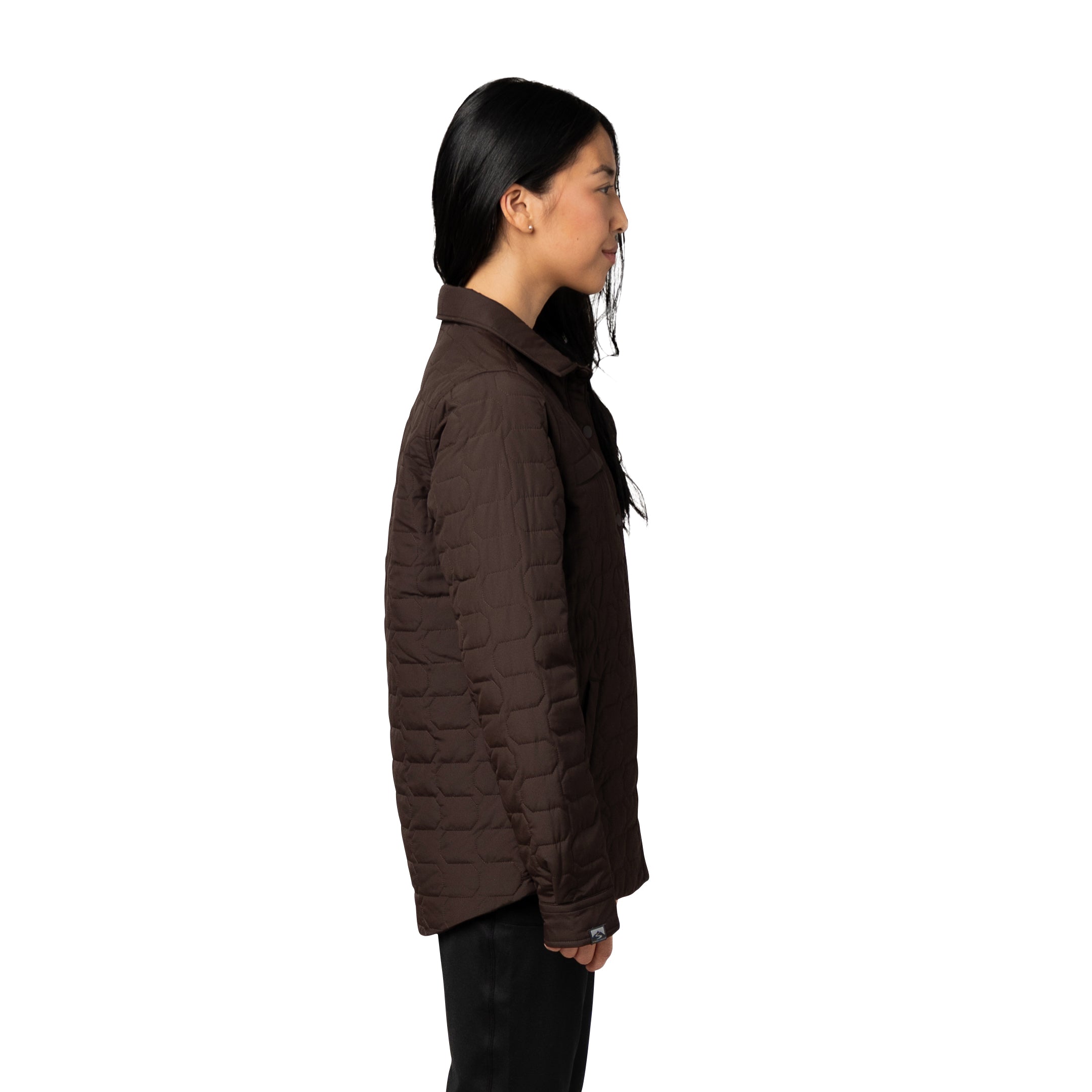 Women's Artisan 100 GSM Insulated Quilted Shirt Jacket – Storm