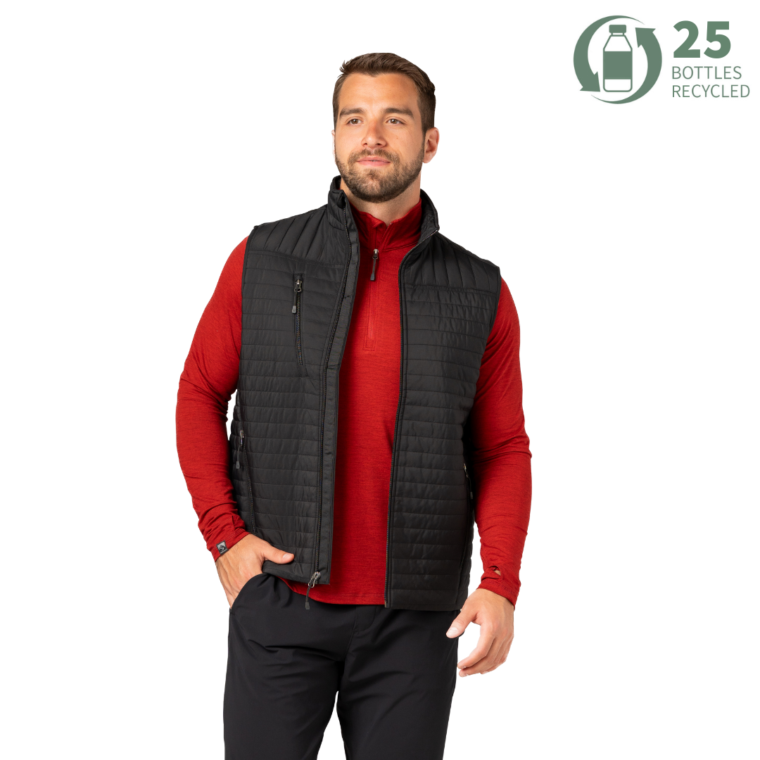 Men's Tagless Front Runner 120 GSM Insulated Quilted Vest MTO