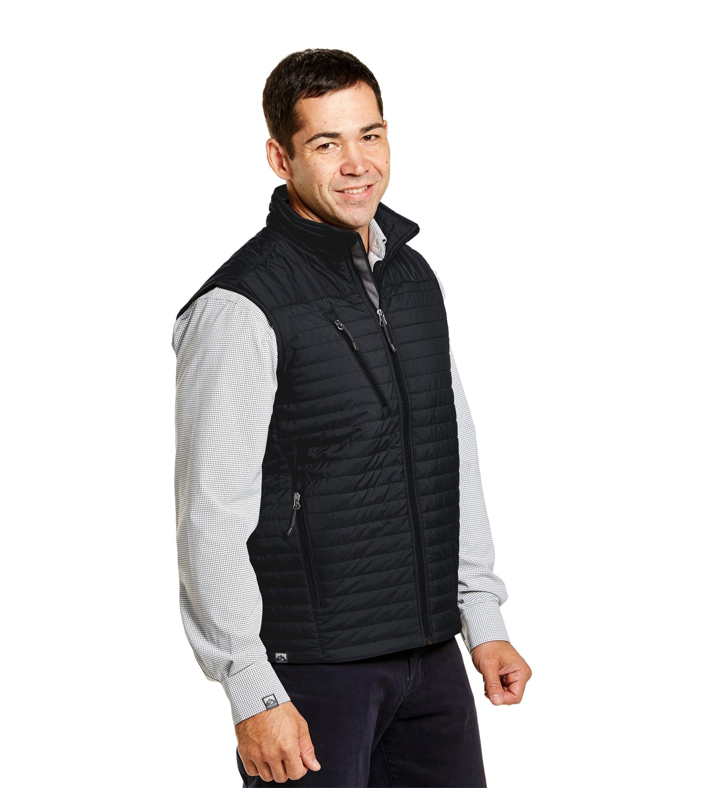 【PORTERNA】Twin jacket vest Michael Kors Zip Front Vest with Faux Fur Trim Hood Black