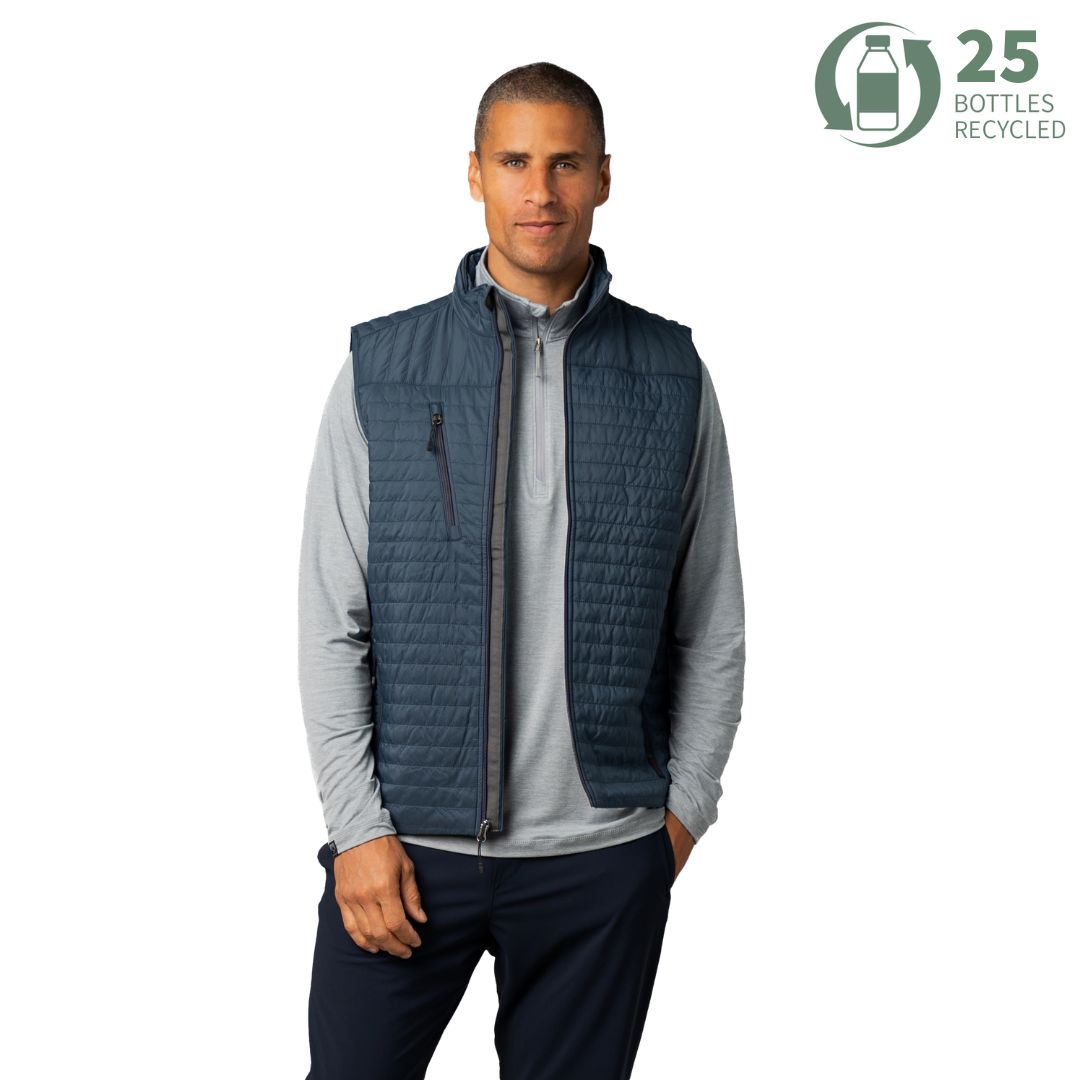 BRIEFING MENS HYBRID DOWN VEST グレー M BRIEFING MENS HYBRID DOWN