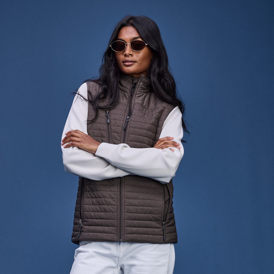 Women's Front Runner 120 GSM Heather Insulated Quilted Vest