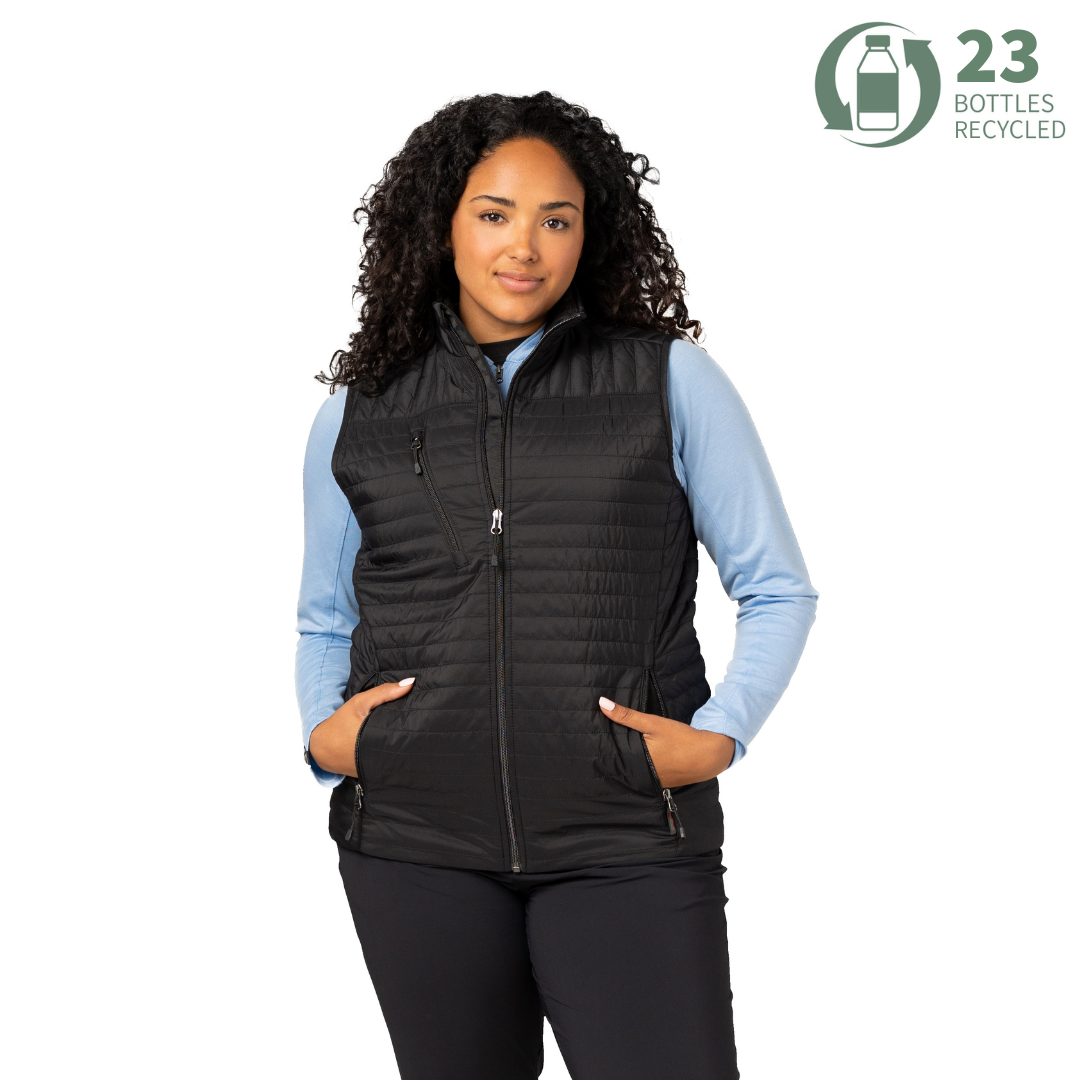 Women's Tagless Front Runner 120 GSM Insulated Quilted Vest MTO