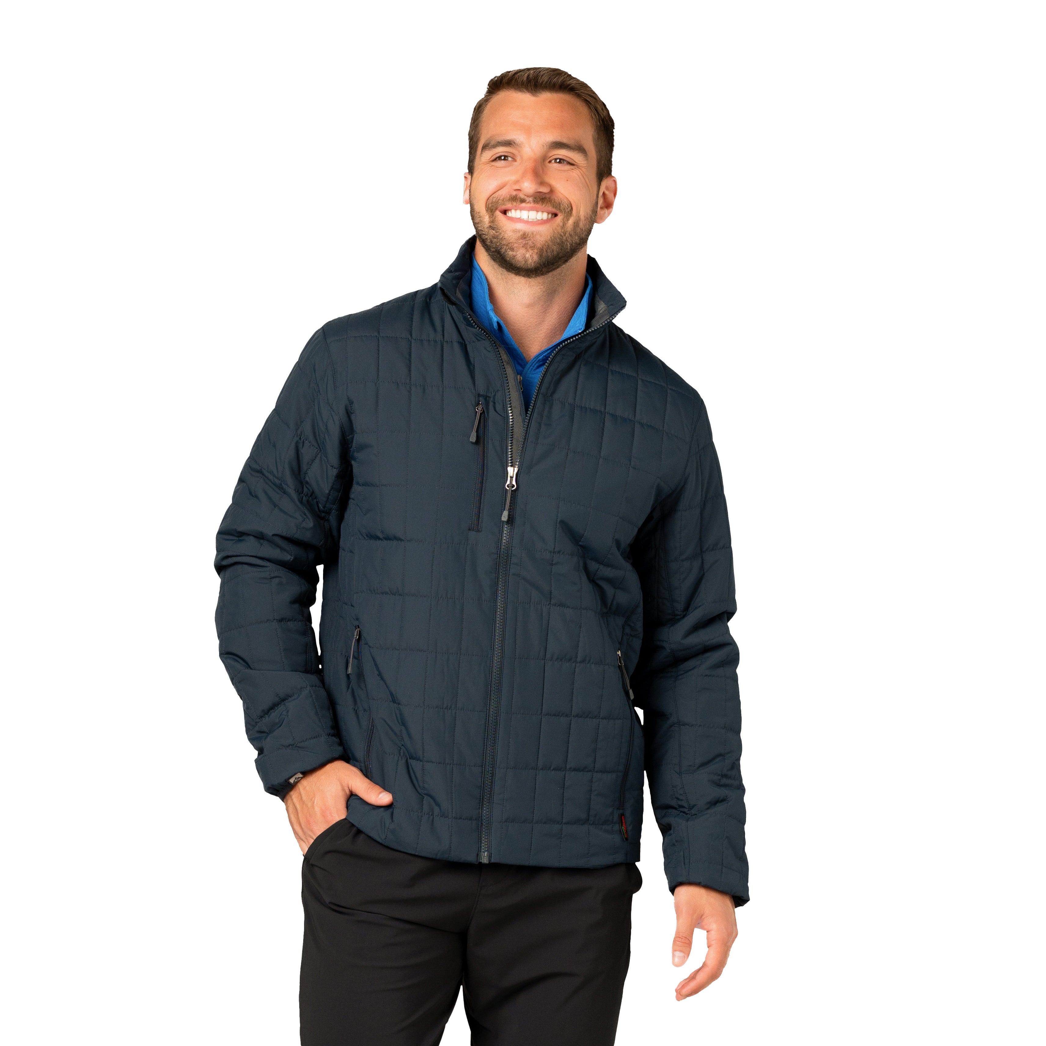 Men's Traveler 60 GSM Insulated Packable Quilted Jacket – Storm