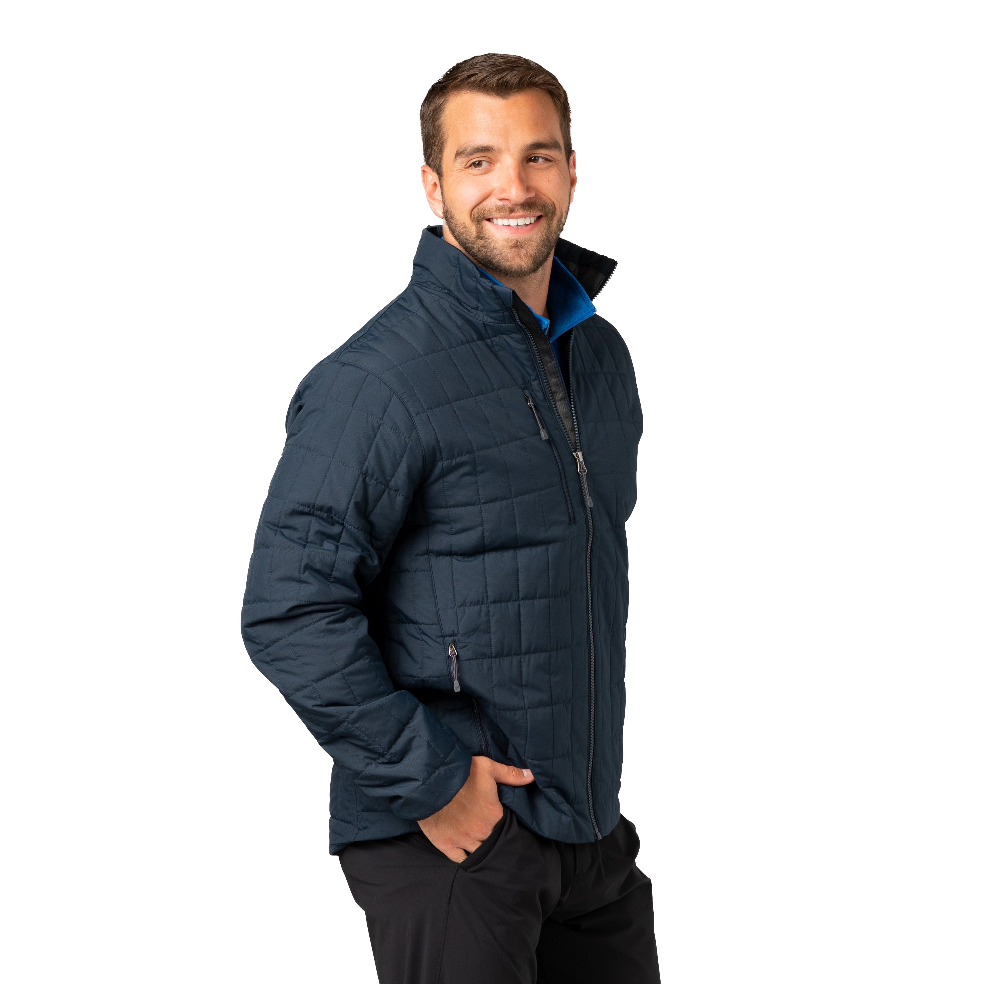 Men's Traveler 60 GSM Insulated Packable Quilted Jacket – Storm
