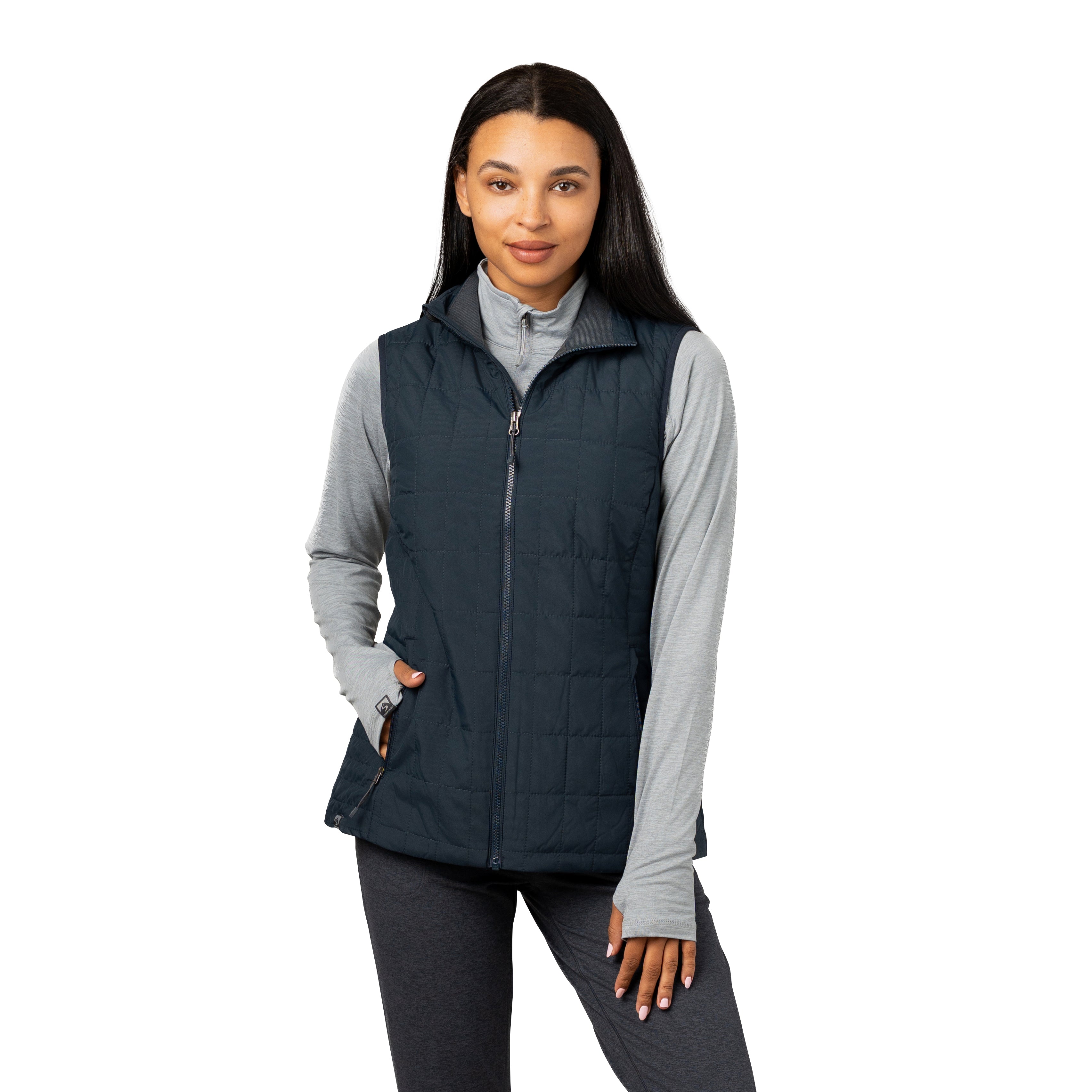 Women's Traveler 60 GSM Insulated Packable Quilted Vest – Storm