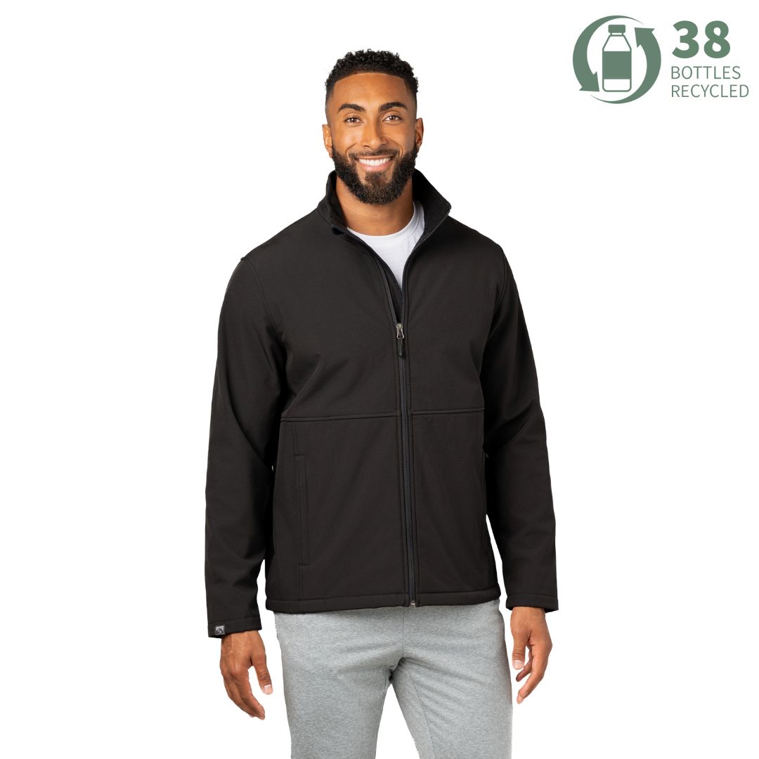 ミリタリージャケット ダークグレー Men's Trailblazer Fleece-Lined Softshell Jacket – Storm Creek