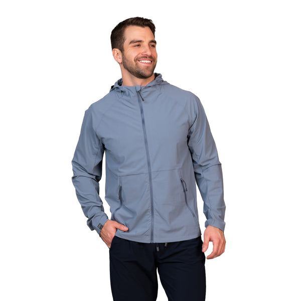 Men's Velocity 4-Way Stretch Performance Full Zip Hoodie