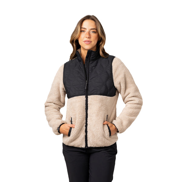 Women's Quilted Teddy Fleece Jacket