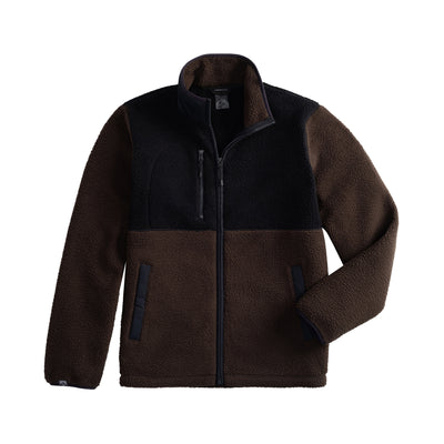 Men's Warm Up Colorblock Sherpa Fleece Jacket