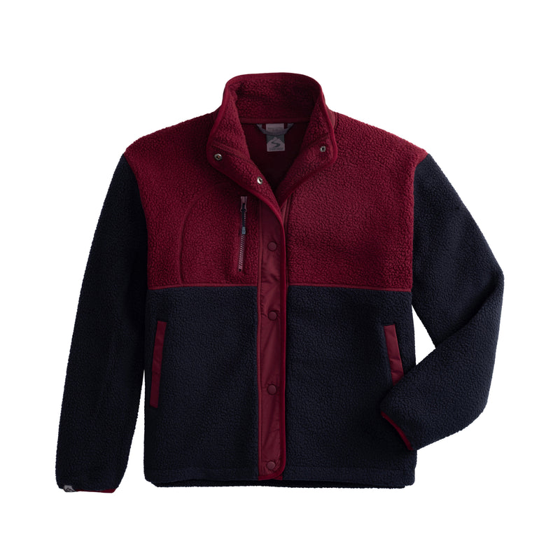 Navy Blue/Merlot Red