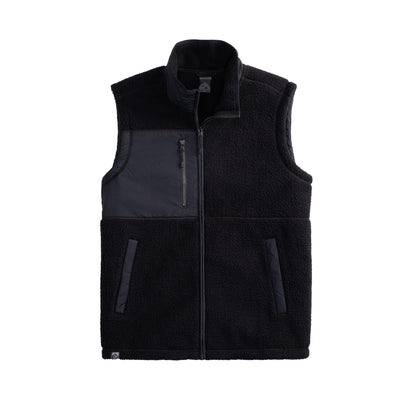 Men's Warm Up Colorblock Sherpa Fleece Vest