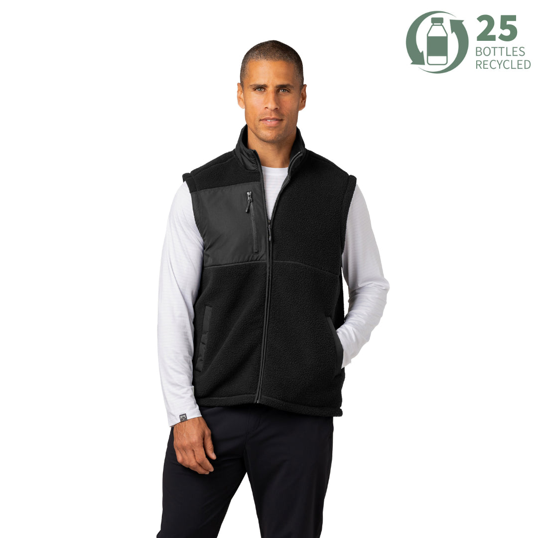 Men's Warm Up Colorblock Sherpa Fleece Vest – Storm Creek