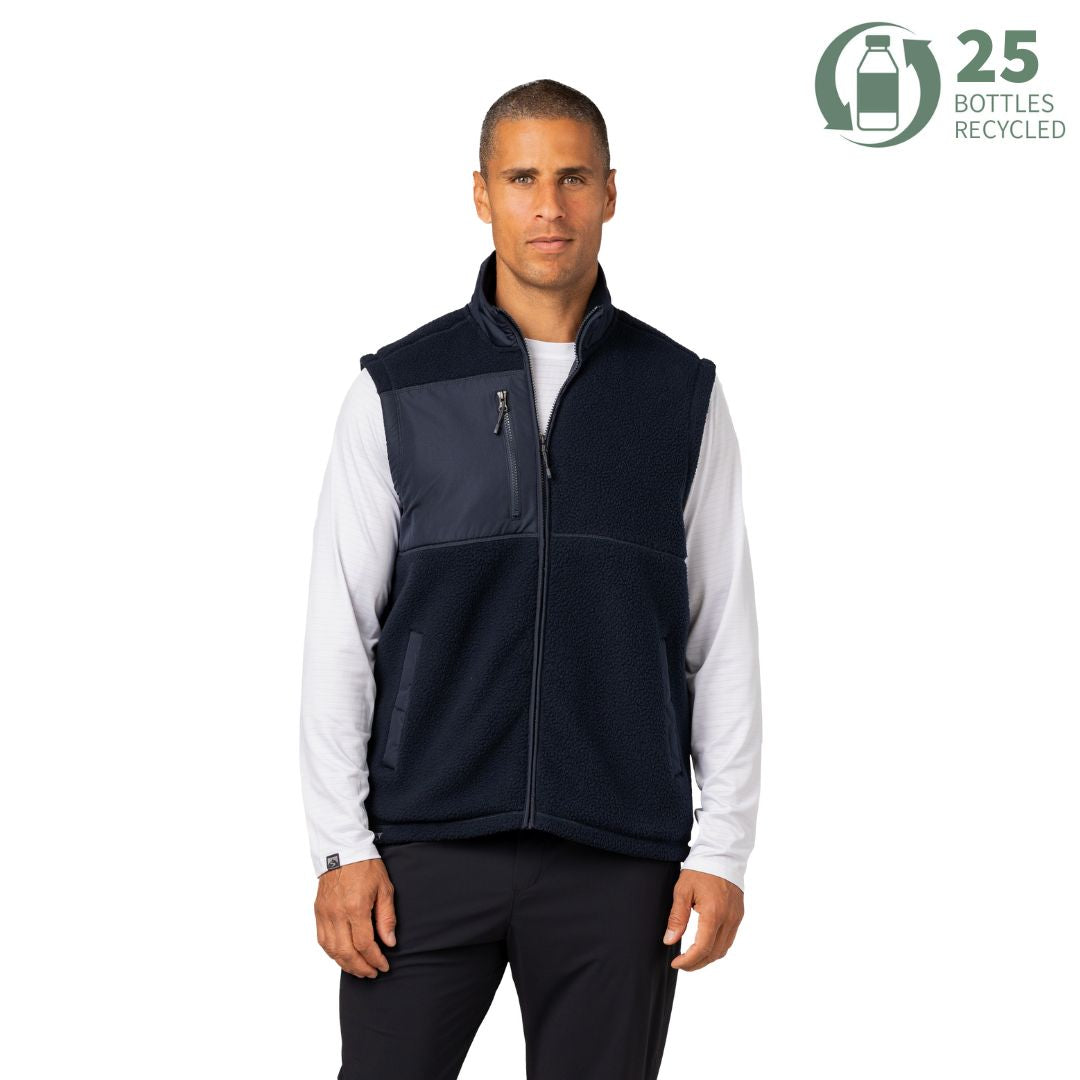 Men's Warm Up Colorblock Sherpa Fleece Vest – Storm Creek