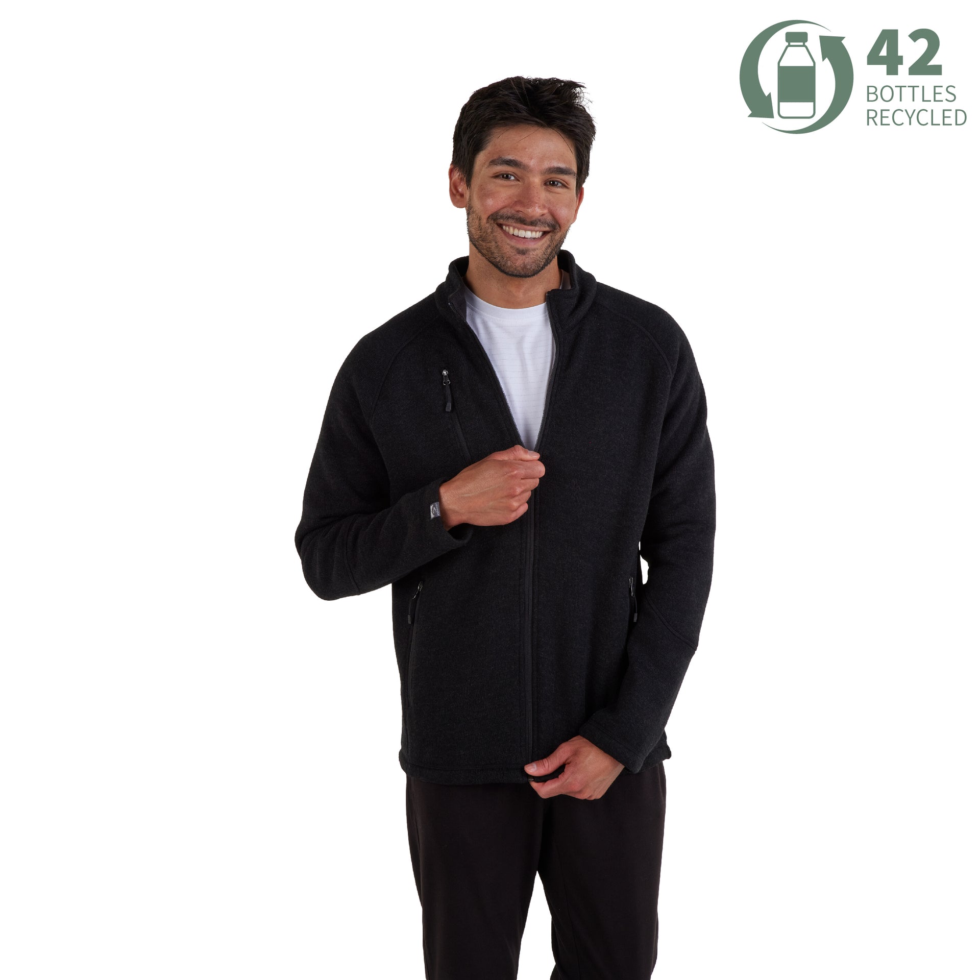 Men's Overachiever Sweaterfleece Jacket - Black main image 0