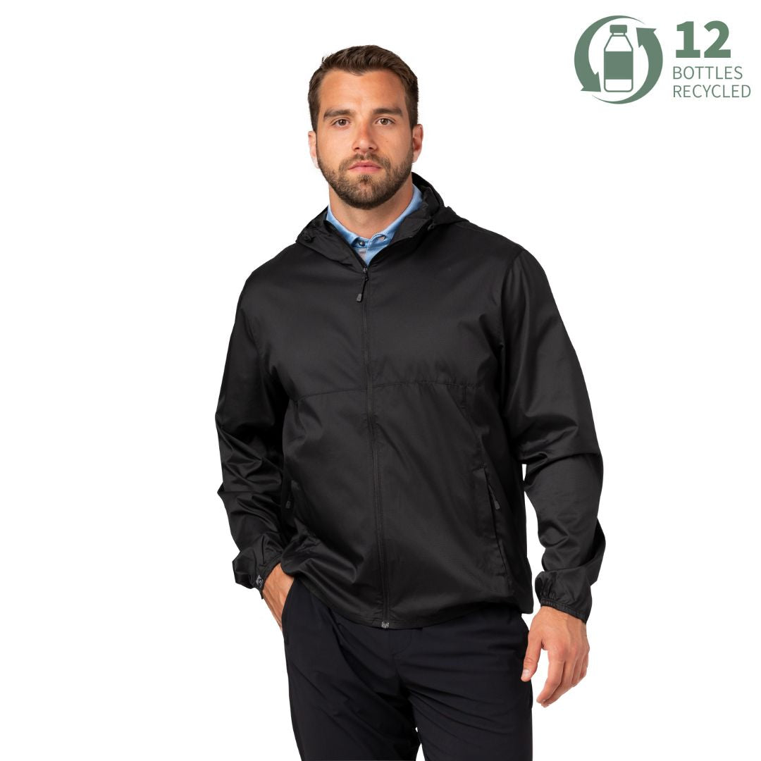 Men's Idealist Water-Resistant Full Zip Hooded Windbreaker – Storm