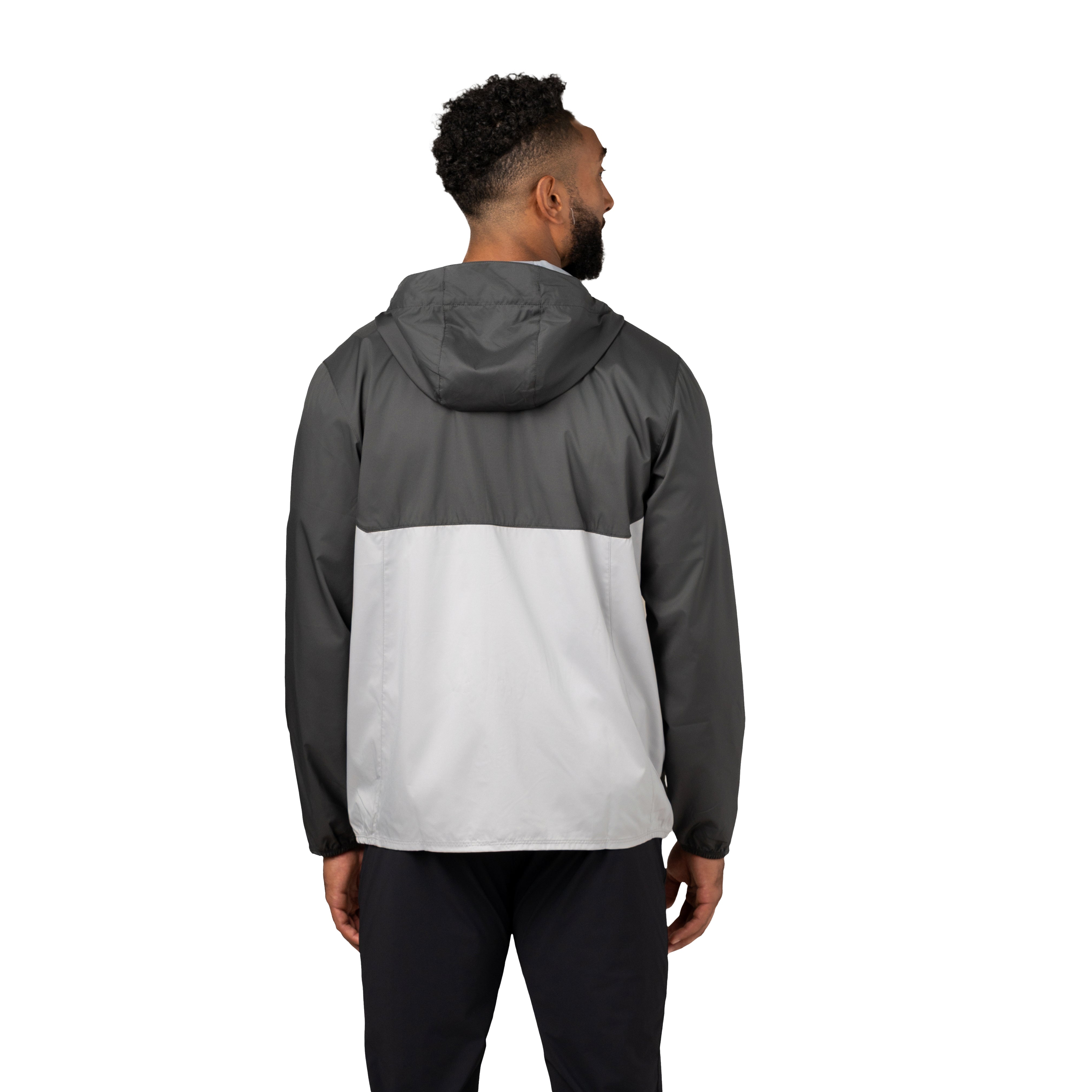 Men's Idealist Water-Resistant Full Zip Hooded Windbreaker – Storm