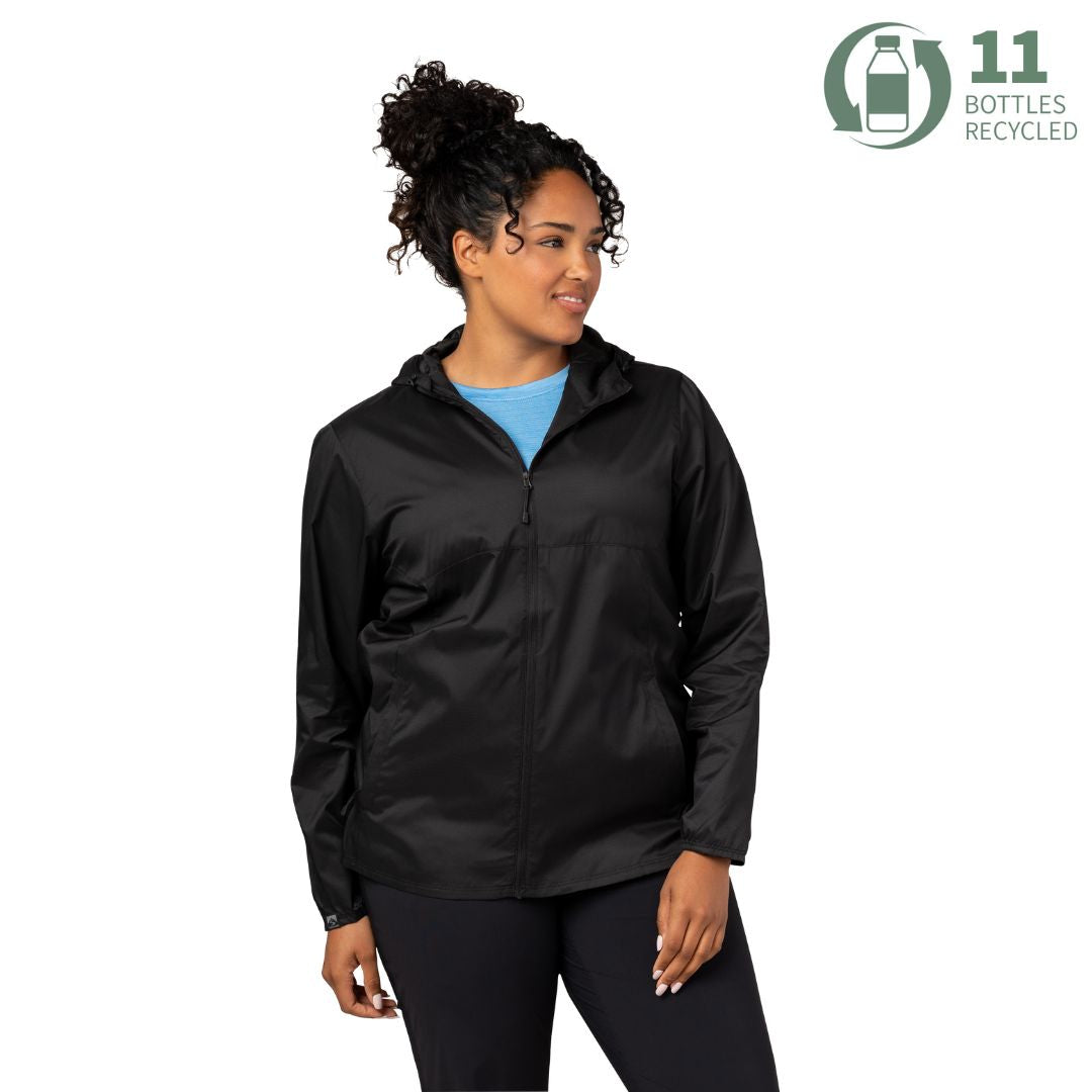 新品　BRIEFING　正規品　MS WIND HOODIE ネイビーL Women's Idealist Water-Resistant Full Zip Hooded Windbreaker