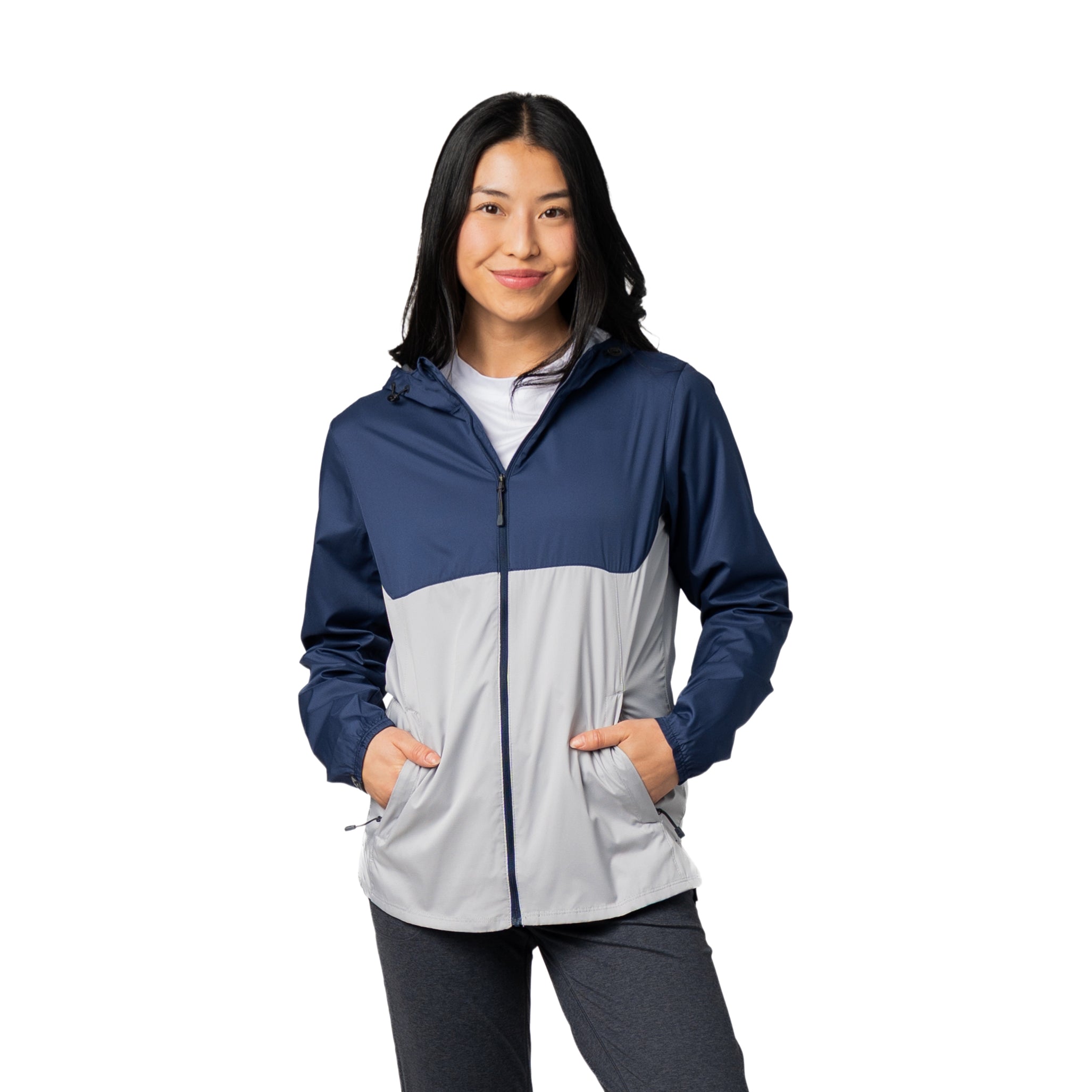 Women's Idealist Water-Resistant Full Zip Hooded Windbreaker
